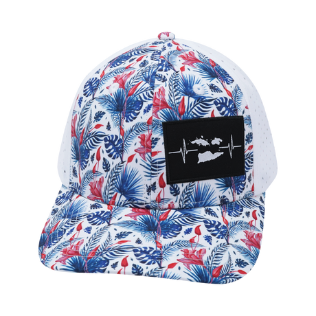 Virgin Islands - 6 Panel - Floral / White (Unisex)