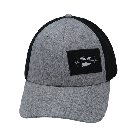 Virgin Islands - 6 Panel - Shallow Fit - Heather Gray /Black (Unisex)