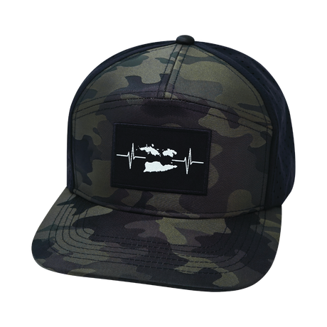 Virgin Islands - 7 Panel - Green Camo / Black (Unisex)