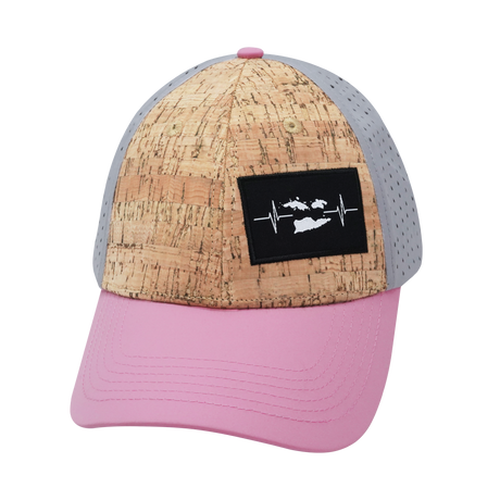 Virgin Islands - 6 Panel - Shallow Fit - Cork - Pink / Gray (Unisex)