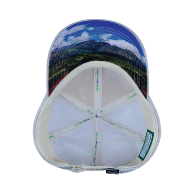 Wine - 6 Panel - Unstructured - Cork - Gray - Laser Mesh (Unisex)