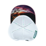 Wine - 6 Panel - Shallow Fit - Pony Tail - Cork - Lavender / White - Laser Mesh (Unisex)