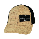 Wine - 6 Panel - Cork - Black - Laser Mesh (Unisex)