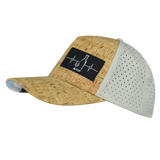 Wine - 5 Panel - Structured - Cork - Gray - Laser Mesh (Unisex)