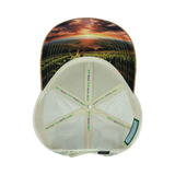 Wine - 6 Panel - Cork - Cream - Laser Mesh (Unisex)