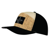 Wine - 7 Panel - Cork - Black / Tan - Laser Mesh (Unisex)