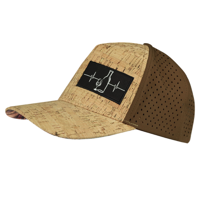Wine - 5 Panel - Structured - Cork - Brown - Laser Mesh (Unisex)