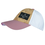 Wine - 6 Panel - Shallow Fit - Pony Tail - Cork - Lavender / White - Laser Mesh (Unisex)