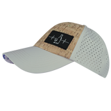 Wine - 6 Panel - Unstructured - Cork - Gray - Laser Mesh (Unisex)