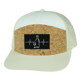 Wine - 7 Panel - Cork - Cream / White - Laser Mesh (Unisex)