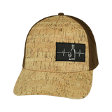 Wine - 5 Panel - Structured - Cork - Brown - Laser Mesh (Unisex)