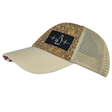 Wine - 6 Panel - Unstructured - Cork - Cream - Soft Trucker Mesh (Unisex)