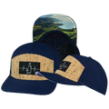 Wine - 7 Panel - Cork - Navy - Laser Mesh (Unisex)