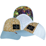 Wine - 6 Panel - Shallow Fit - Pony Tail - Cork - Baby Blue / White - Laser Mesh (Unisex)