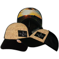 Wine - 6 Panel - Unstructured - Cork - Black Soft Trucker Mesh (Unisex)