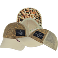 Wine - 6 Panel - Unstructured - Cork - Cream - Soft Trucker Mesh (Unisex)