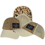 Wine - 6 Panel - Unstructured - Cork - Cream - Soft Trucker Mesh (Unisex)