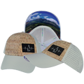 Wine - 6 Panel - Unstructured - Cork - Gray - Laser Mesh (Unisex)