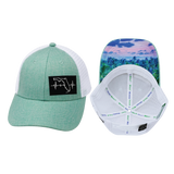 **YOUTH** Florida - 6 Panel - Shallow Fit - Teal / White (Unisex)