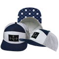 Yoga - 7 Panel - Navy / White  / Gray - Laser Mesh (Unisex)