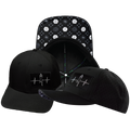 Yoga - 6 Panel - Black - Laser Mesh (Unisex)