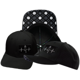 Yoga - 6 Panel - Black - Laser Mesh (Unisex)