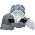 Yoga - 6 Panel - Shallow Fit - Pony Tail - Gray / White - Laser Mesh (Unisex)