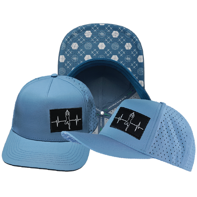 Yoga - 5 Panel - Structured - Light Blue - Laser Mesh (Unisex)