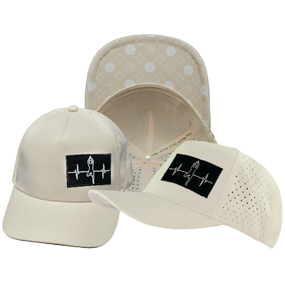 Yoga - 5 Panel - Structured - Cream - Laser Mesh (Unisex)
