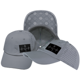 Yoga - 6 Panel - Unstructured - Relaxed Fit - Pony Tail - Gray - Laser Mesh (Unisex)