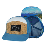 Beach - 7 Panel - Cork - Blue / White (Unisex)