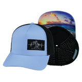 Beach - 5 Panel - Structured - Light Blue / Black (Unisex)