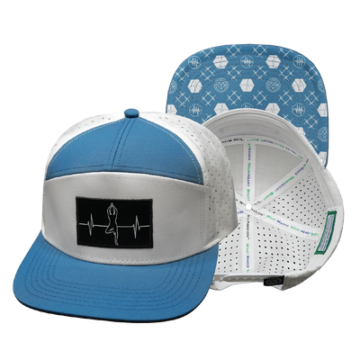 Yoga - 7 Panel - Light Blue / White - Laser Mesh (Unisex)