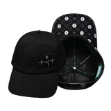 Yoga - 6 Panel - Unstructured - Relaxed Fit - Pony Tail - Black (Unisex)