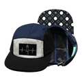 Yoga - 5 Panel - Sporty - Unstructured - Pony Tail - Black / White / Navy - Laser Mesh (Unisex)