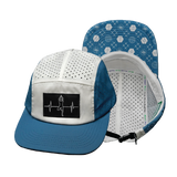 Yoga - 5 Panel - Sporty - Unstructured - Pony Tail - Light Blue / White (Unisex)