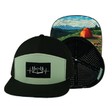 Camping - 7 Panel - Black / Sage (Unisex)