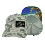 Beach - 5 Panel - Structured - Soft Gray Camo (Unisex)