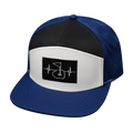 Golf - 7 Panel - Navy / White / Black (No Photo) - Laser Mesh (Unisex)