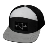 Nevada - 7 Panel - Gray / Charcoal / White / Black (Unisex)