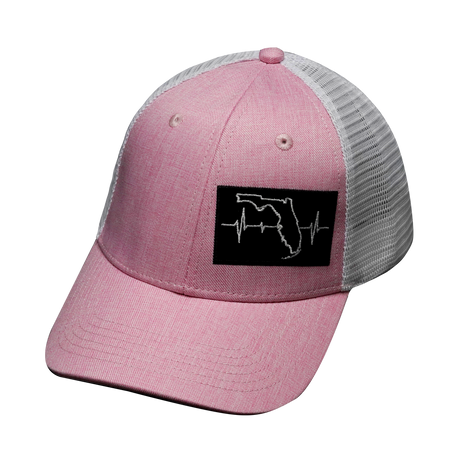 **YOUTH** Florida - 6 Panel - Shallow Fit - Pink / White (Unisex)