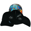 Beach Hat — Dad Hat, Black Hemp / Black, Soft Trucker Mesh