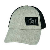Beach Hat, Dad Hat, Snapback, Gray Tan  Hemp, Black, Mens Hat, Womens Hat, Front Picture
