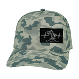 Beach Hat, Trucker Hat, Snapback Hat, Soft Gray Camo, Mens Hat, Womens Hat, Front Picture