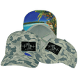 Beach Hat Trucker Hat — Soft Gray Camo, Laser Mesh