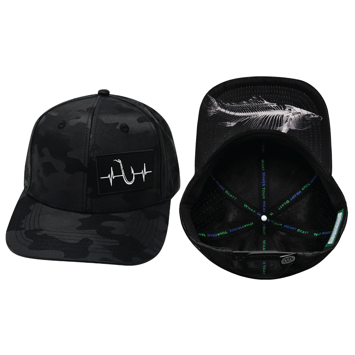 Fishing - 6 Panel - Black Camo (Unisex)