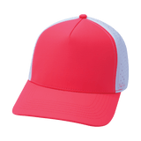 Blank - 5 Panel - Structured - Neon Peach / White (Unisex)