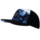 Color Vibes Hat, Flat Bill, Snapback Hat, Artist Storm, Black, White, Mens Hat, Womens Hat, Side Picture