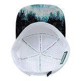 Color Vibes Hat, Flat Bill, Snapback Hat, City Drip, Black, Blue, White, Mens Hat, Womens Hat, Underbill Picture 