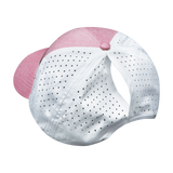 Florida - 6 Panel - Shallow Fit - Pony Tail - Pink / White - Laser Mesh (Unisex)